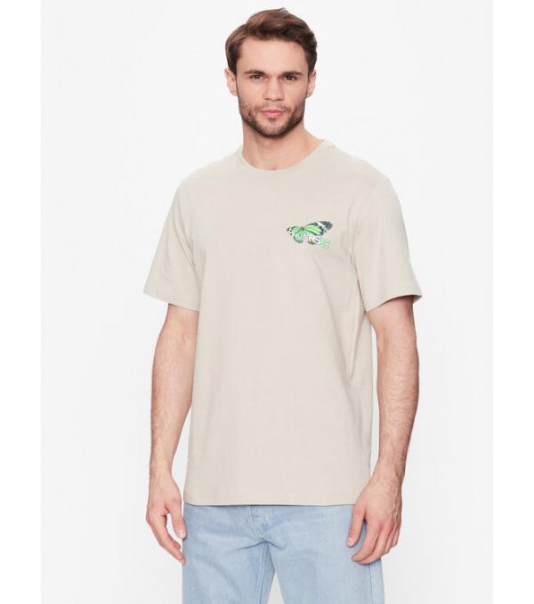 Converse T-Shirt City Butterfly 10024616-A01 Μπεζ Straight Fit