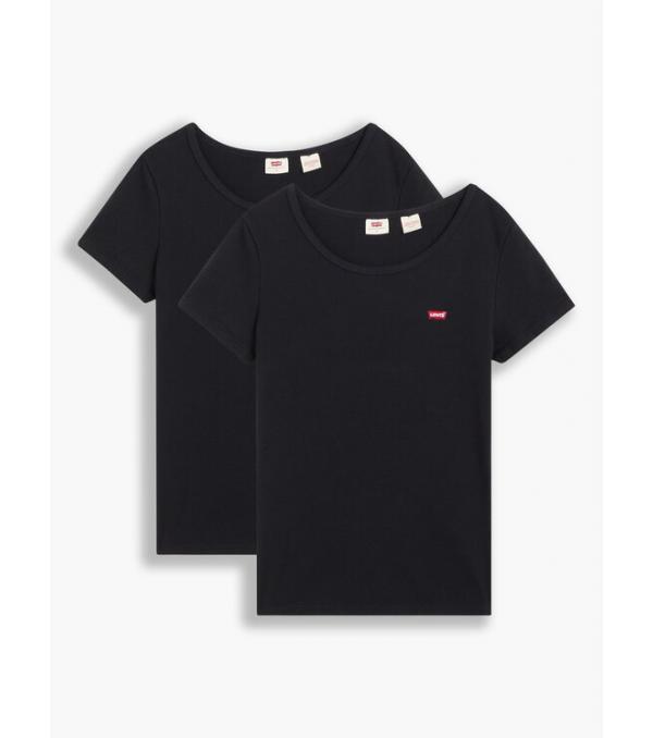 Levi's® Σετ 2 T-Shirts The Perfect 74856-0006 Μαύρο Regular Fit