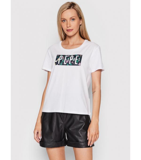 Pepe Jeans T-Shirt Patsy PL505218 Λευκό Regular Fit