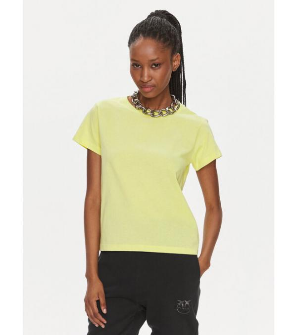 Pinko T-Shirt Basico 100373 A1N8 Κίτρινο Regular Fit