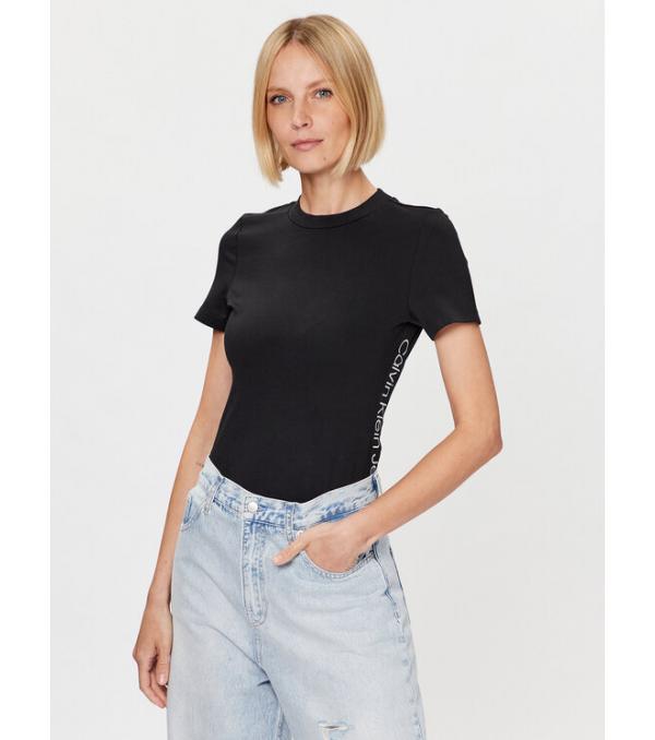 Calvin Klein Jeans T-Shirt J20J221414 Μαύρο Slim Fit