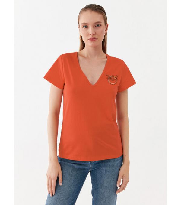 Pinko T-Shirt 100372 A0MA Πορτοκαλί Regular Fit