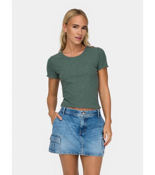 ONLY T-Shirt Emma 15201206 Πράσινο Slim Fit