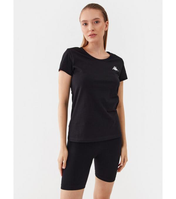 Kappa T-Shirt 709427 Μαύρο Slim Fit