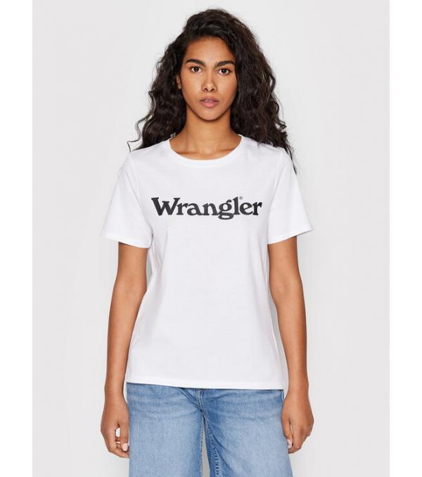 Wrangler T-Shirt W7N4GH989 112146405 Λευκό Regular Fit