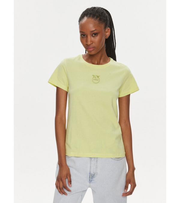 Pinko T-Shirt 100355 A1NW Κίτρινο Regular Fit