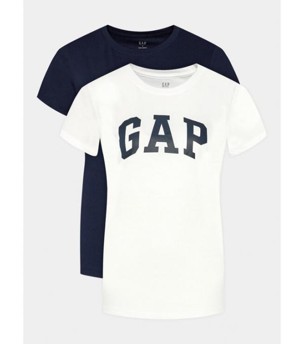 Gap Σετ 2 T-Shirts 548683-00 Σκούρο μπλε Regular Fit