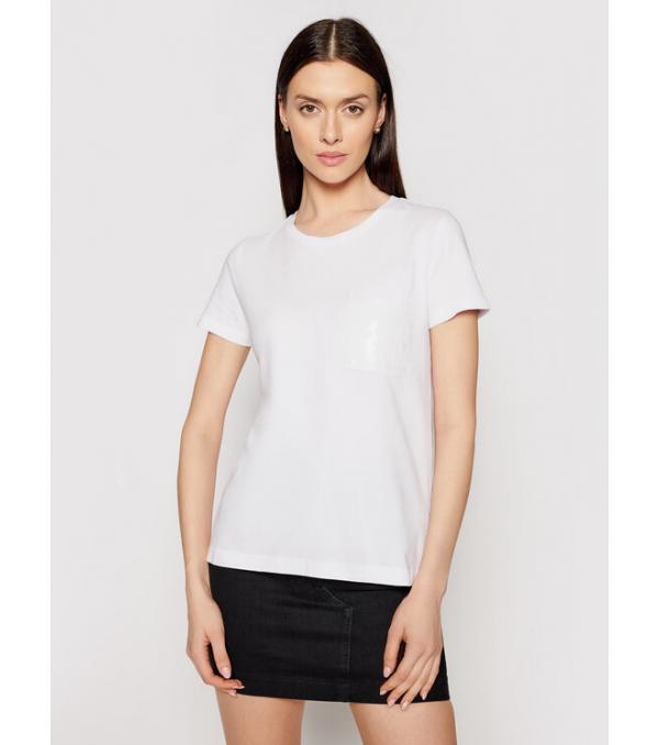 DKNY T-Shirt P0RAOC2R Λευκό Regular Fit