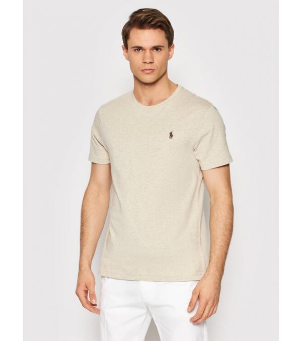 Polo Ralph Lauren T-Shirt 710671438203 Μπεζ Slim Fit
