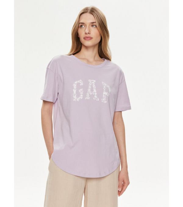 Gap T-Shirt 875093-02 Μωβ Relaxed Fit
