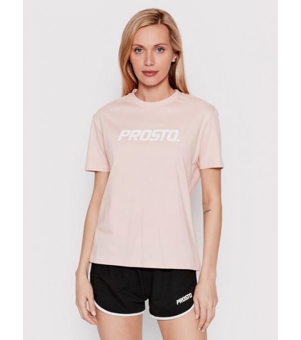 PROSTO. T-Shirt KLASYK Clazzy 1012 Ροζ Regular Fit