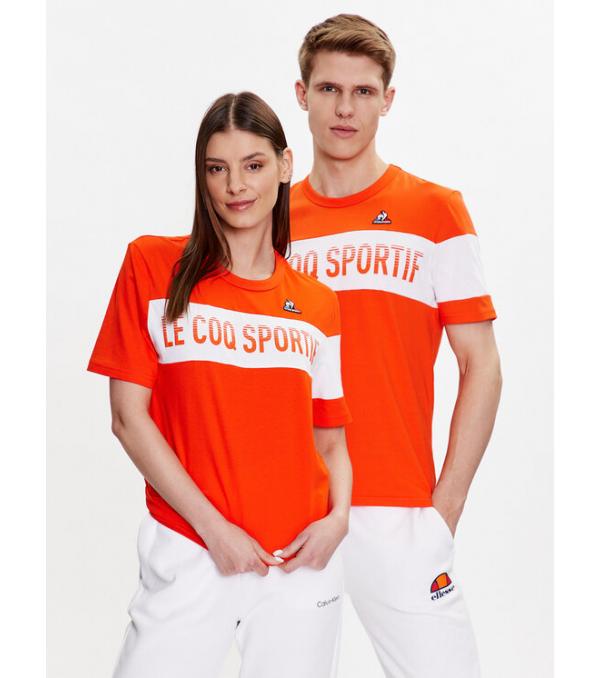 Le Coq Sportif T-Shirt Unisex 2310362 Πορτοκαλί Regular Fit