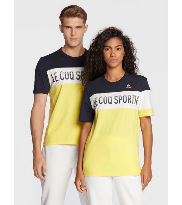 Le Coq Sportif T-Shirt Unisex Saison 2 2220294 Κίτρινο Regular Fit