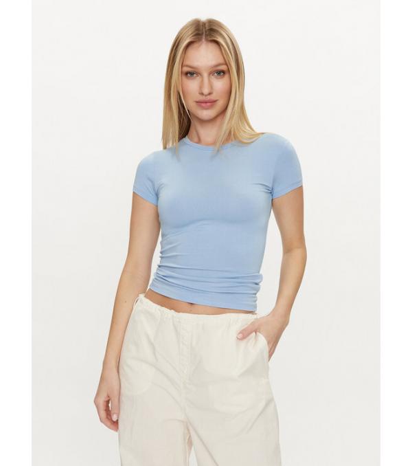 Gina Tricot T-Shirt 21287 Μπλε Slim Fit