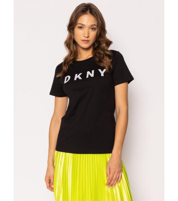 DKNY T-Shirt W3276CNA Μαύρο Regular Fit