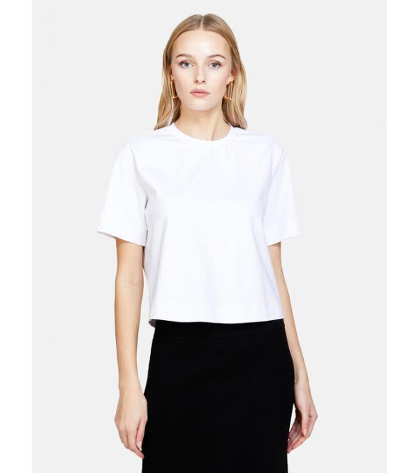 Sisley T-Shirt 3OQ6L104Q Λευκό Regular Fit