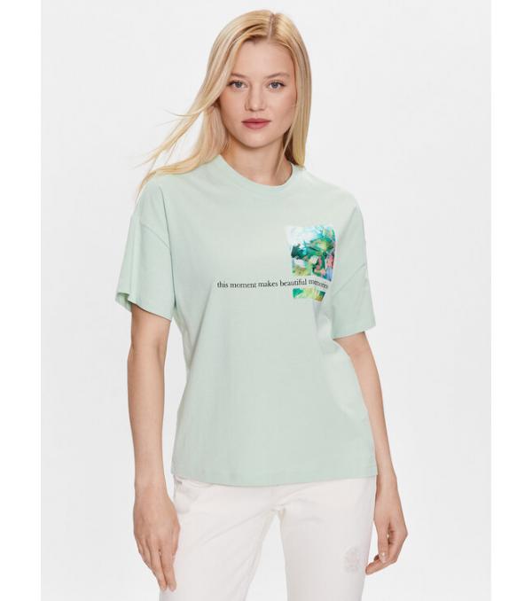 s.Oliver T-Shirt 2130597 Πράσινο Loose Fit