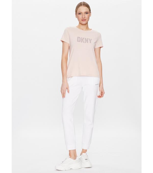 DKNY T-Shirt P9BH9AHQ Ροζ Regular Fit