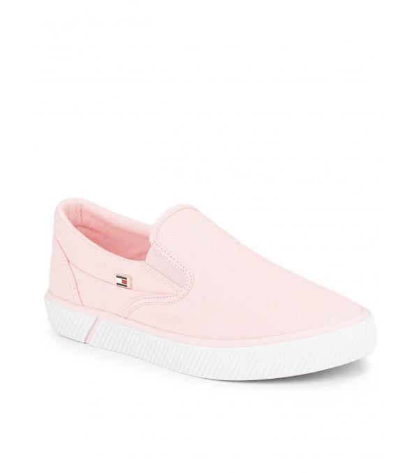 Tommy Hilfiger Πάνινα παπούτσια Vulc Canvas Slip-On Sneaker FW0FW08065 Ροζ