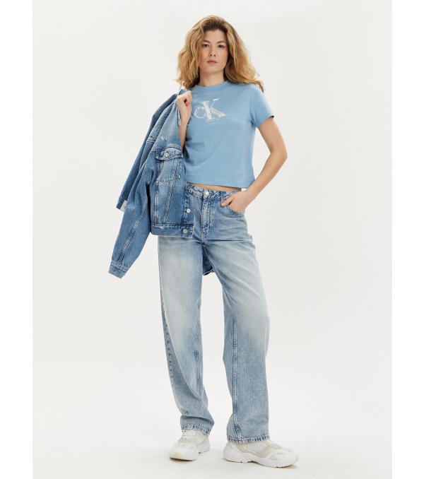 Calvin Klein Jeans T-Shirt Meta Baby J20J223165 Μπλε Regular Fit