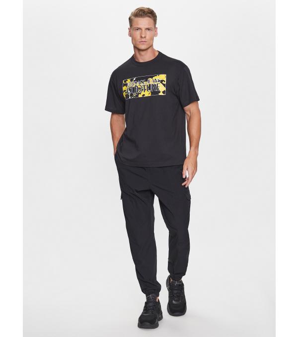 Versace Jeans Couture T-Shirt 75GAHE01 Μαύρο Regular Fit