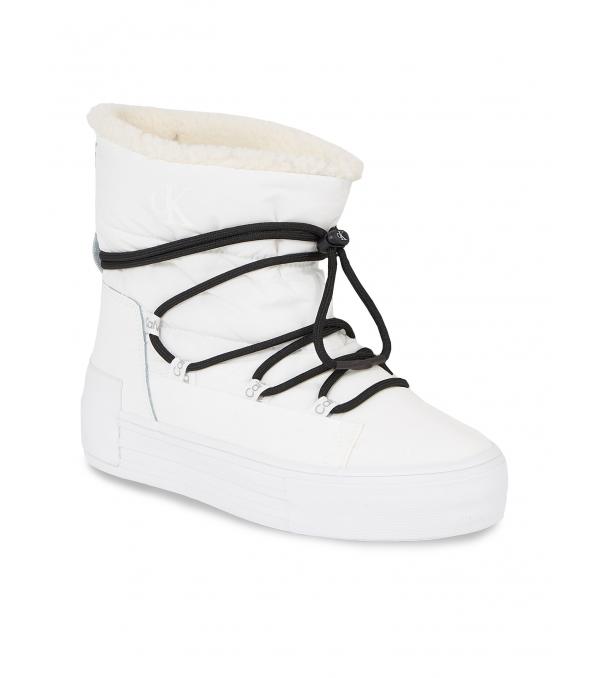Calvin Klein Jeans Αθλητικά Bold Vulc Flatf Snow Boot Wn YW0YW01181 Λευκό