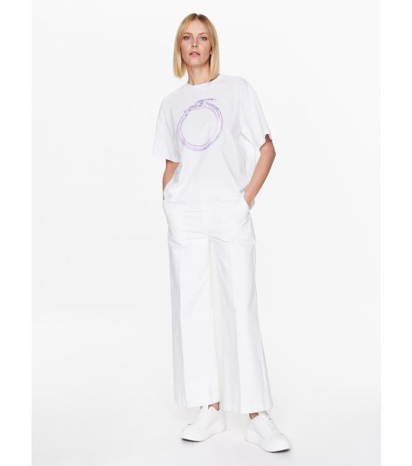 Trussardi T-Shirt 56T00561 Λευκό Regular Fit