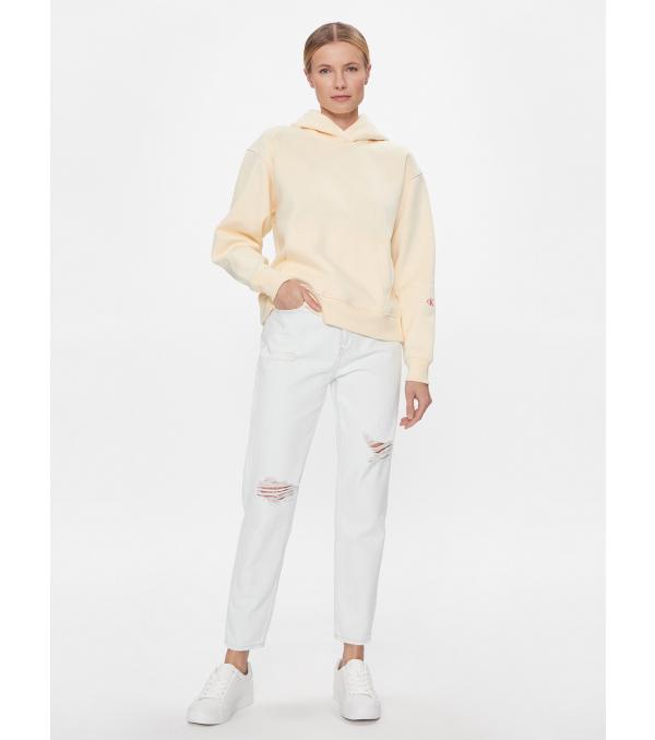 Calvin Klein Jeans Μπλούζα Back Bold Monologo J20J222895 Κίτρινο Relaxed Fit