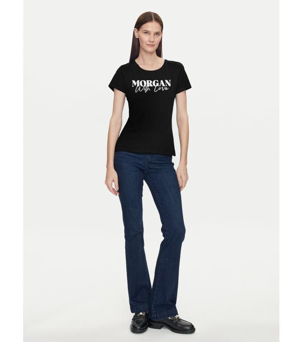 Morgan T-Shirt 241-DUNE Μαύρο Regular Fit
