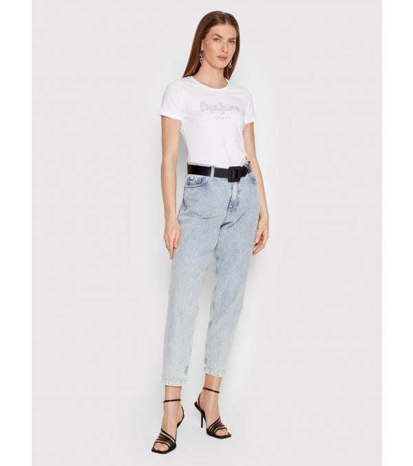 Pepe Jeans T-Shirt Beatrice PL504434 Λευκό Regular Fit