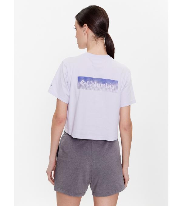 Columbia T-Shirt North Casades 1930051 Μωβ Cropped Fit