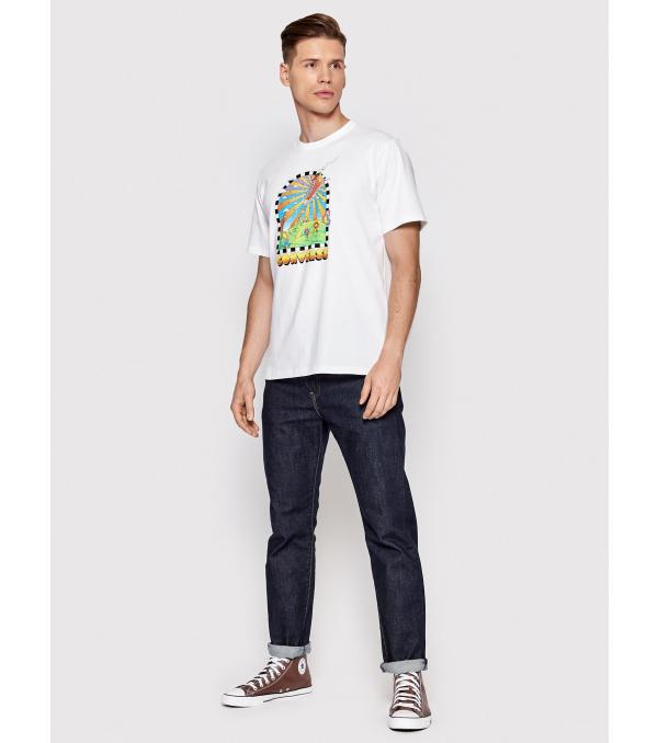 Converse T-Shirt New Heights Graphic 10023461-A01 Λευκό Standard Fit