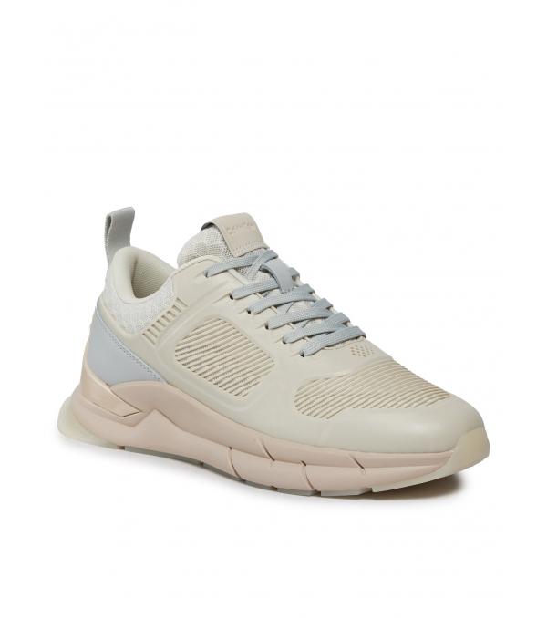 Calvin Klein Αθλητικά Lace Up Runner - Caged HW0HW01996 Εκρού