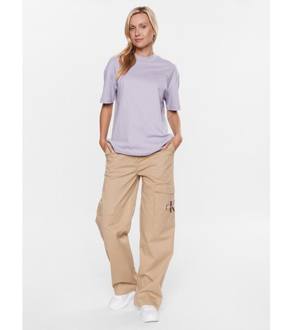 Calvin Klein Jeans T-Shirt J20J221367 Μωβ Regular Fit