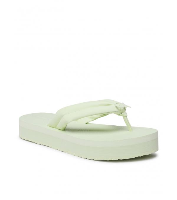 Calvin Klein Σαγιονάρες Flatform Flip Flop W/Hw HW0HW01503 Πράσινο