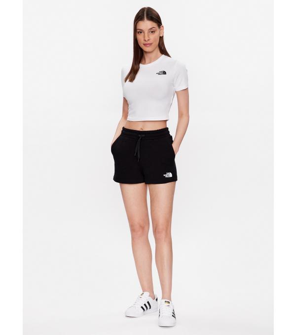 The North Face T-Shirt NF0A55AO Λευκό Cropped Fit