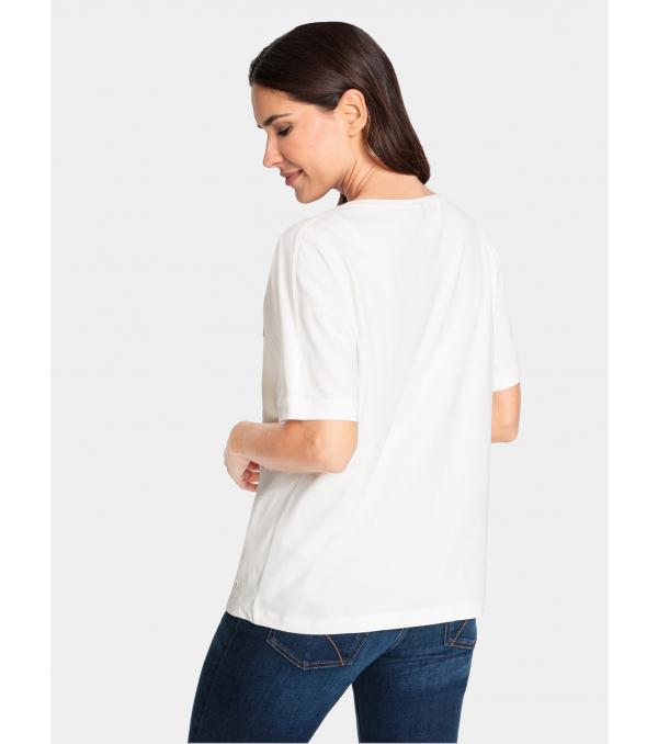 Olsen T-Shirt 11104751 Λευκό Relaxed Fit