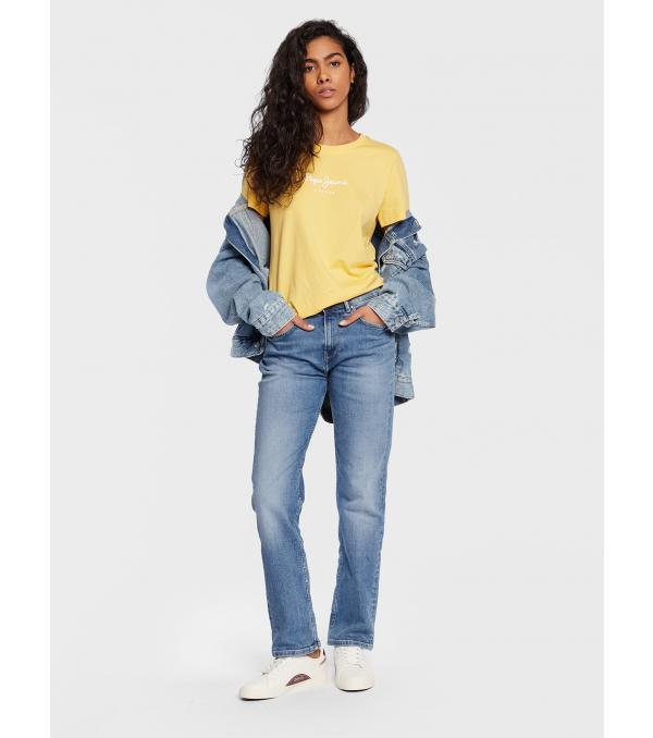 Pepe Jeans T-Shirt Wendy PL505480 Κίτρινο Regular Fit