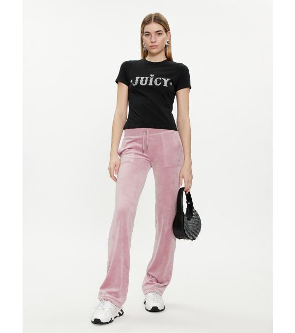 Juicy Couture T-Shirt Ryder Rodeo JCBCT223826 Μαύρο Slim Fit