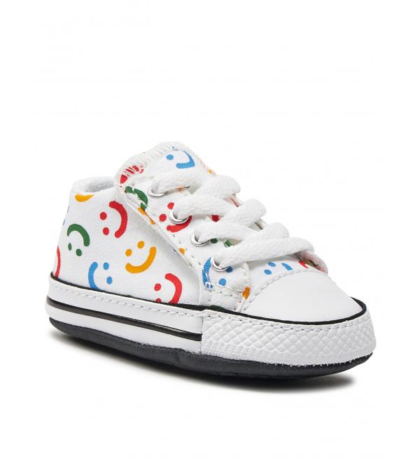 Converse Πάνινα παπούτσια Chuck Taylor All Star Cribster Easy On Doodles A06353C Λευκό