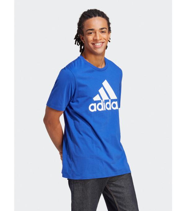 adidas T-Shirt Essentials Single Jersey Big Logo T-Shirt IC9351 Μπλε Regular Fit