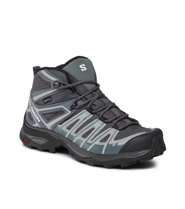 Salomon Παπούτσια πεζοπορίας X Ultra Pioneer Mid GORE-TEX L47170500 Γκρι