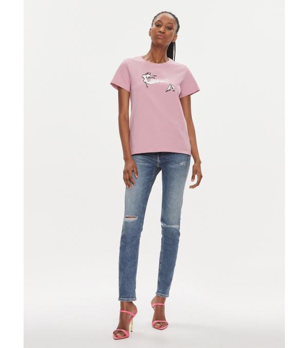 Pinko T-Shirt 100355 A1OC Ροζ Regular Fit