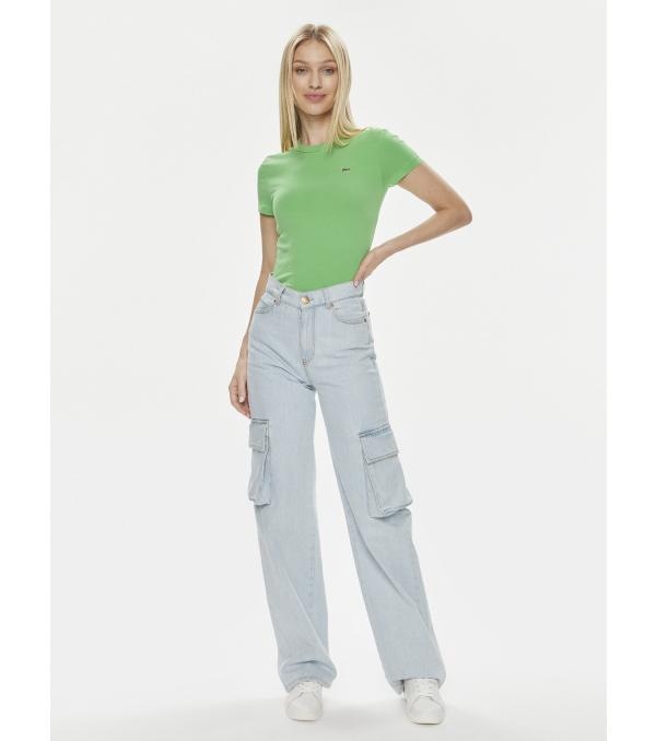 Lacoste T-Shirt TF7218 Πράσινο Slim Fit
