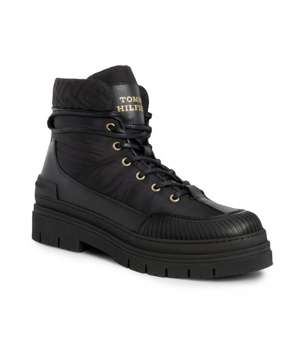 Tommy Hilfiger Ορειβατικά παπούτσια Th Monogram Outdoor Boot FW0FW07502 Μαύρο