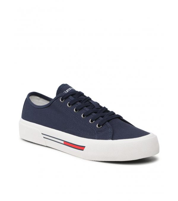 Tommy Jeans Πάνινα παπούτσια Canvas Sneaker EM0EM01299 Σκούρο μπλε