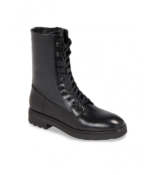 Calvin Klein Ορειβατικά παπούτσια Cleat Combat Boot - Epi Mono Mix HW0HW01713 Μαύρο