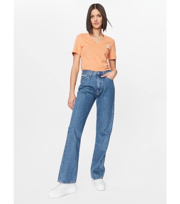Calvin Klein Jeans T-Shirt J20J221429 Πορτοκαλί Regular Fit