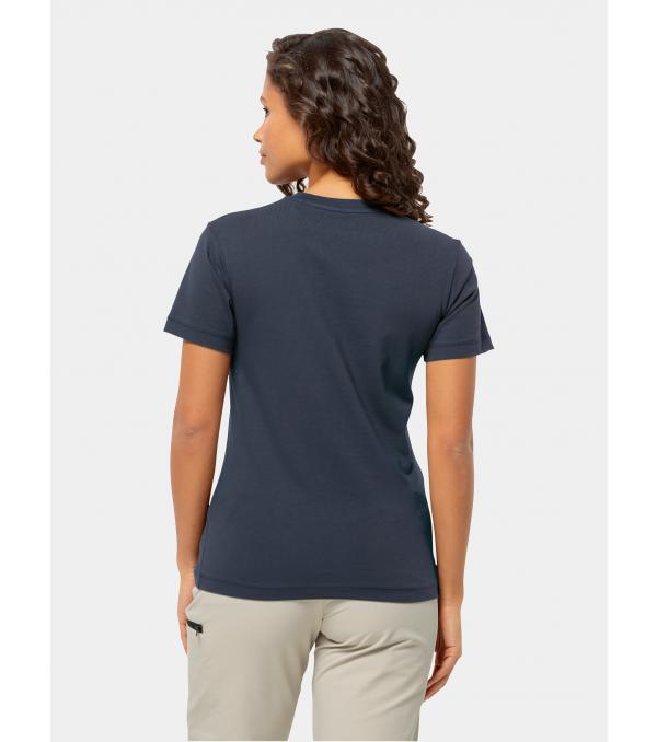 Jack Wolfskin T-Shirt Essential T 1808352 Σκούρο μπλε Regular Fit