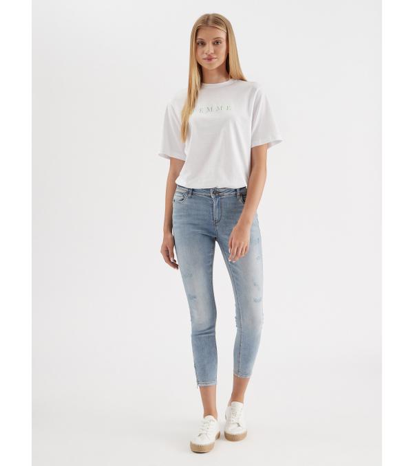 Selected Femme T-Shirt 16085609 Λευκό Loose Fit